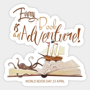 Every Book is an Adventure Sticker